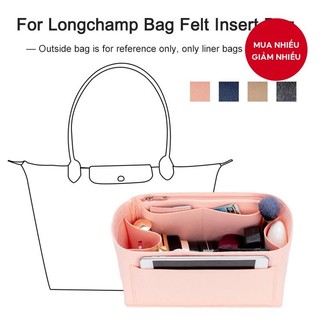 Túi Tổ Chức 2025 Ví Nỉ Chèn Phụ Nữ Trang Điểm Lưu Trữ Tote Chia Mỹ Phẩm Shaper