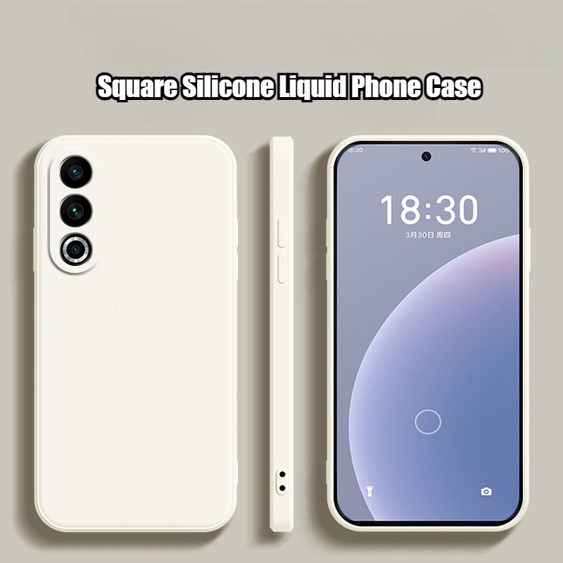 Meizu21 21Pro 21Note 20Pro Ốp Điện Thoại TPU Silicon Lỏng Vuông Cho Meizu 21 20 Pro Note Chống Trầy 
