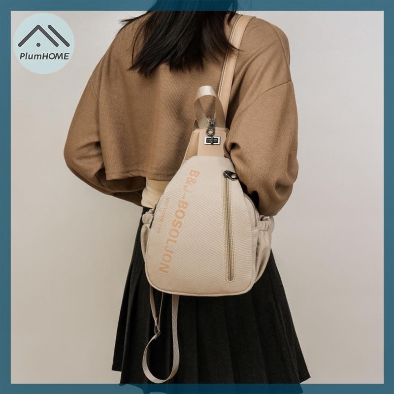 PlumHOME Thường Ngày Nữ Đeo Ngang Ngực Túi Thời Trang Unisex Du Lịch Ba Lô Nhiều Túi Nữ Đeo Vai Nữ Sử Dụng Hàng Ngày Fanny Pack VN