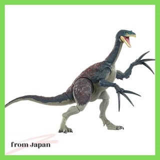 Mattel Jurassic World Hammond Collection Therizinosaurus Children's Figure Dinosaur Toy Length: Approx. 44cm For ages 8 and up Green HXP73