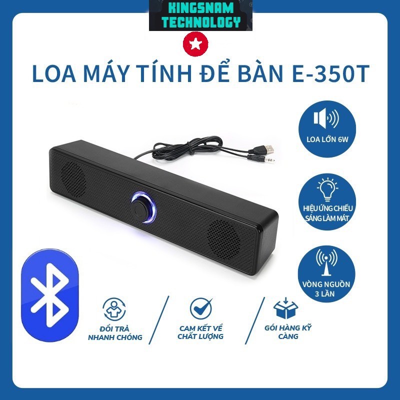Loa Máy Tính Để Bàn Leerfei E-350T Công Suất Lớn Dùng Cho Máy Vi Tính PC, Laptop, Tivi- E-350Ts loa 