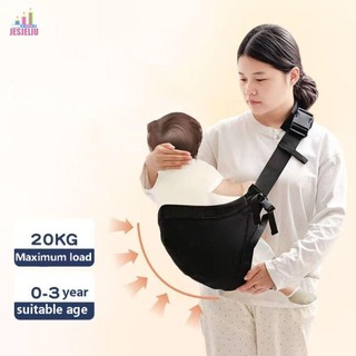 JESJELIU Baby Wrap Carrier, túi đeo trước sơ sinh Kangaroo, ba lô lưới đa năng giữ ngang quấn trẻ sơ sinh