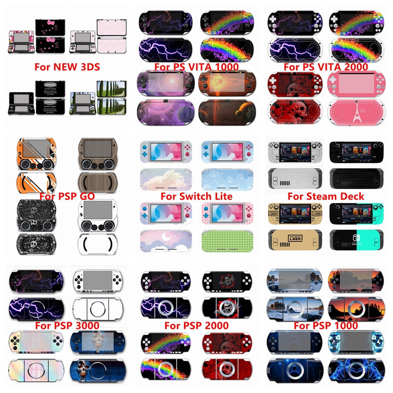 Tùy Chỉnh Họa Tiết Miếng Dán Tương Thích Với Nintendo Switch Lite 3DS Mới 3DS Sàn Hơi Nước Vinyl Dec