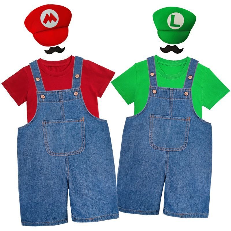 Bộ đồ chơi trẻ em Mario Super Mario Super Mario Denim