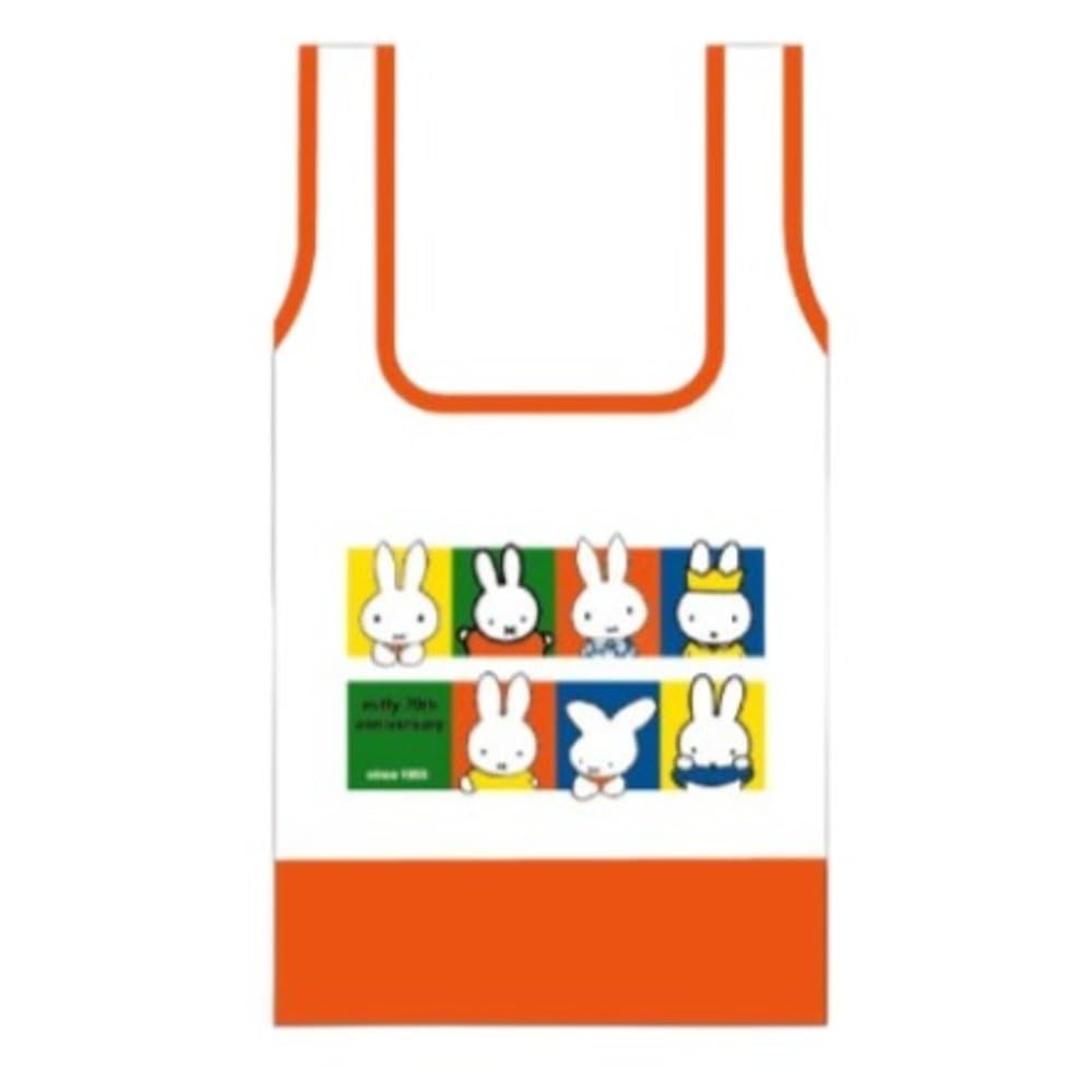 Miffy Eco Bag Orange 70th Anniversary History ㅤDirect From Japan
