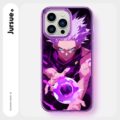 JURSUE Ốp lưng dễ thương đẹp hoạt hình Anime độc lạ ngầu ngộ nghĩnh nam chống sốc chống bẩn mềm cho iPhone 16 15 14 13 12 11 PRO MAX SE 2020 X XR XS ip 8 7 Plus kute G10306Q