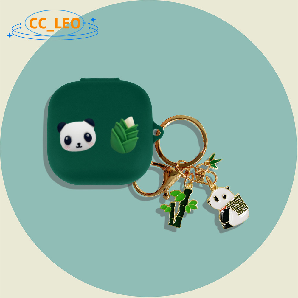 Case for Sennheiser Accentum True Wireless Cartoon Panda Whale Metal Pendant Cute Keychain Sennheise