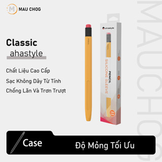  Vỏ Bao Ốp Silicon Case Ahastyle Hỗ Trợ Sạc Không Dây Chống Trơn Trượt Cho Bút Cảm Ứng Apple Pencil 2 
