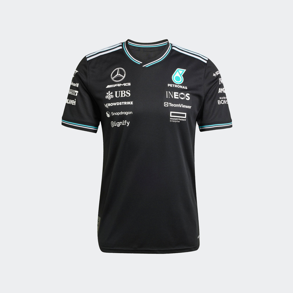 F1 Đua Đồng Phục Áo Thun Mercedes-Benz Hạm Đội Mercedes-Benz Thoáng Khí Nhanh Khô Đội Đồng Phục Cao 