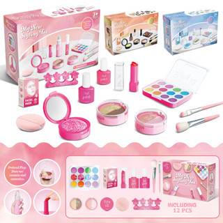 Bộ Đồ Chơi Mô Phỏng Trang Điểm, Set Make Up Giả Không Màu, Thúc Đẩy Sáng Tạo Cho Bé, An Toàn Tuyệt Đối