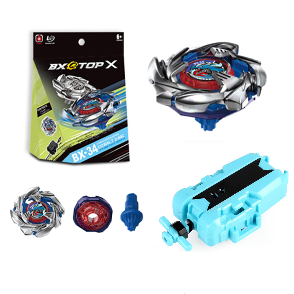 Beyblade Burst X BX-34 Cobalt Dragoon với Bộ phóng kim loại Beyblade Đồ chơi trẻ em cho trẻ em Quà t