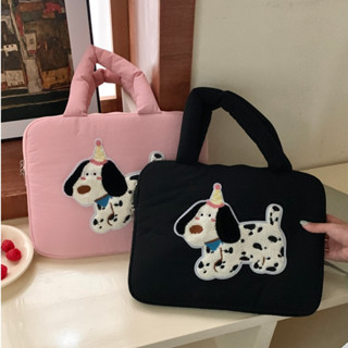 Túi đựng máy tính xách tay INS Mới thêu dễ thương cho chó cầm tay Vỏ bảo vệ máy tính chống sốc Thích hợp cho 13,3 Inch 13,6 Inch 14 Inch 15,6 Inch