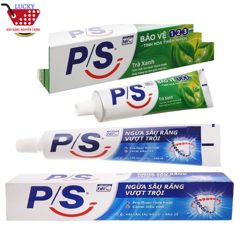 Kem đánh răng PS 180g Ngừa sâu răng vượt trội /Trà xanh 123