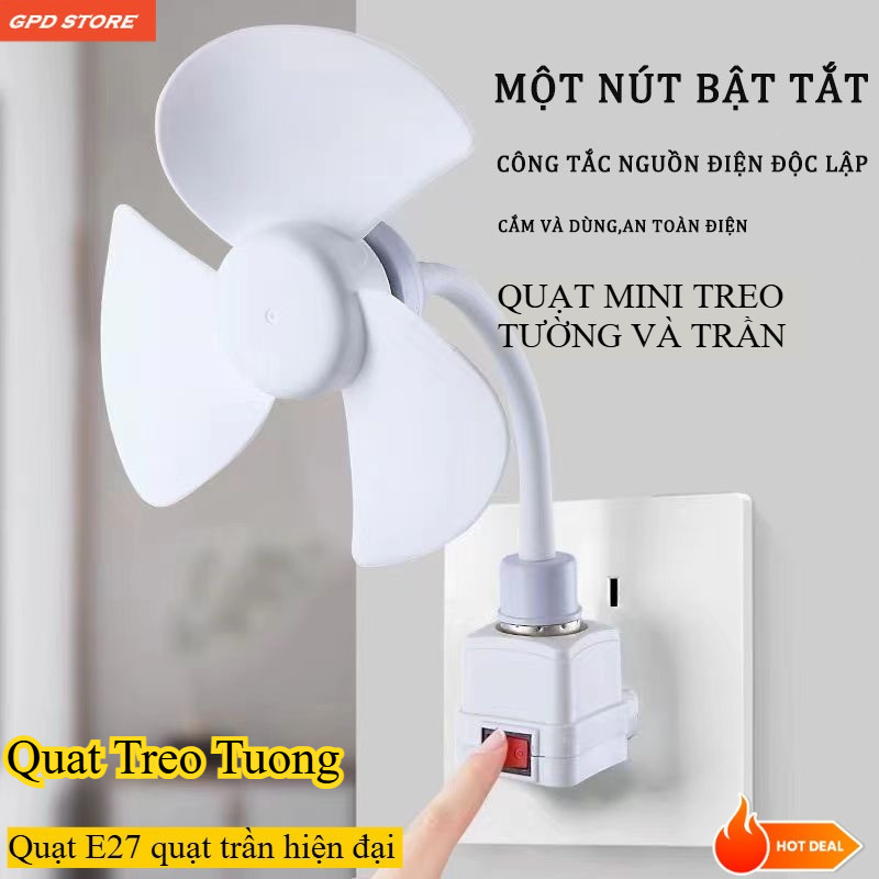 Quat treo tuong,Quạt mini treo nhà vệ sinh,Quạt điện treo tường cho nhà bếp phòng tắm,quạt E27 quạt 