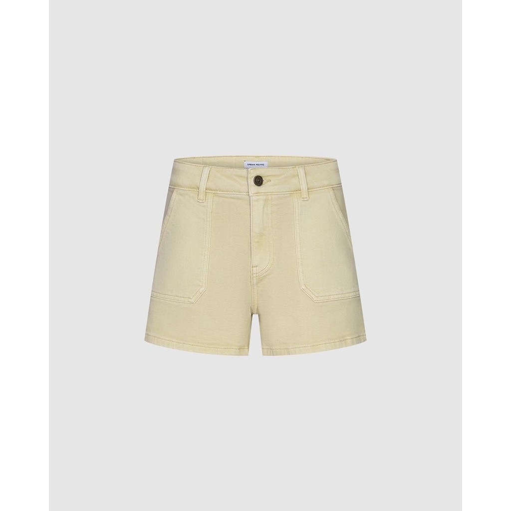 URBAN REVIVO - Quần short jeans nữ phối túi UYY850117-SK1