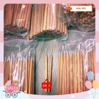 combo 50 cây móc khoé cán gỗ