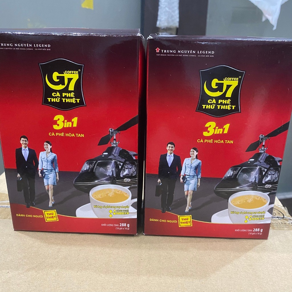 Cà Phê Sữa Hoà Tan G7 3in1 Hộp 18 Gói dài - Trung Nguyên