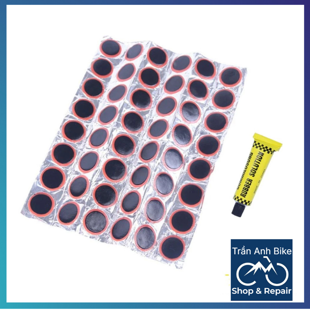 48 Miếng Vá Tròn Cho Ruột Săm Xe Đạp Hoặc Keo Vá Săm Xe Đạp