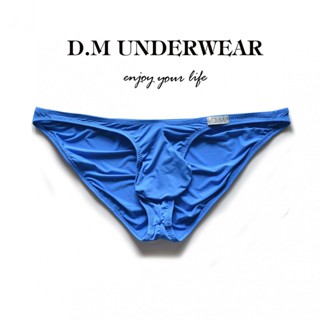 Quần lót nam chính thức D.M ôm sát màu sắc đồng nhất bằng lụa lạnh, quần tam giác nylon cạp thấp 3022