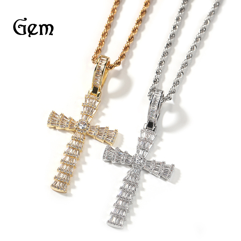 【Ready Stock】 Ancient Cute Hip Hop Cool Pendant Men's Creative Layered Real Gold Plated Copper Inlai