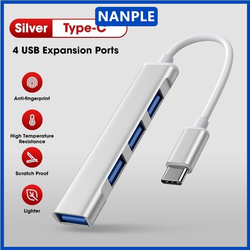 Nanple USB 3.0 Hub 4 Cổng Bộ Chia Tốc Độ Cao Bộ Chuyển Đổi Đa Mở Rộng OTG Cho Laptop PC Hub