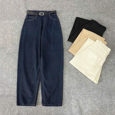 Quần Jean Bigsize Nữ Dáng Baggy Ống Rộng Chất Denim Mềm Đứng Form Cho Chubby Q557