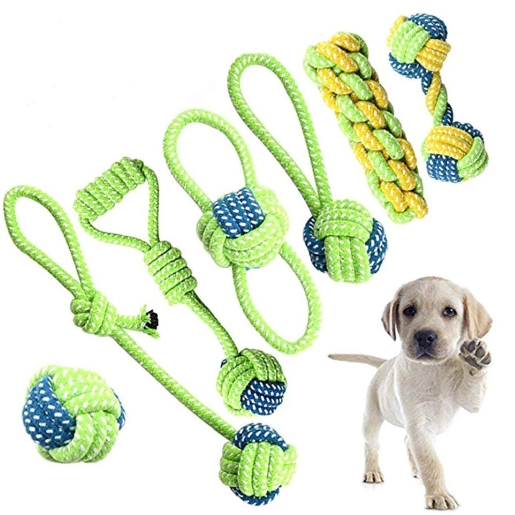 DÂY GẶM COTTON THẮT NÚT CHO CHÓ CHƠI GẶM TRÁNH CẮN PHÁ ĐỒ ĐẠC - EN888 SHOP