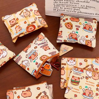 Túi đựng tiền xu Mini có khóa kéo Túi đựng tiền xu Capybara dễ thương
