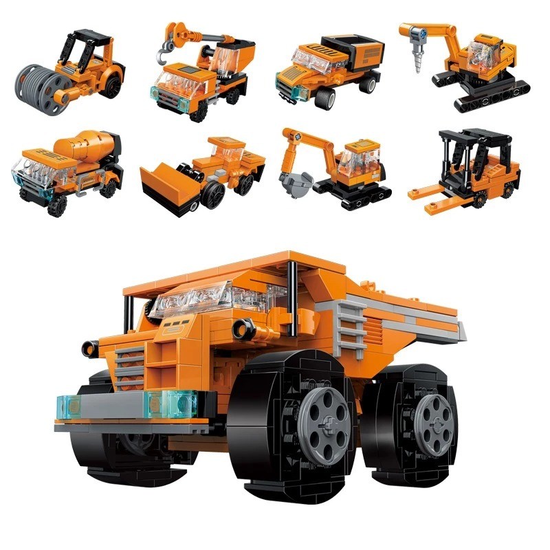 Mô hình lắp ráp Bộ Xe Công trình 42204 (lẻ 1 mẫu ngẫu nhiên) - QMAN