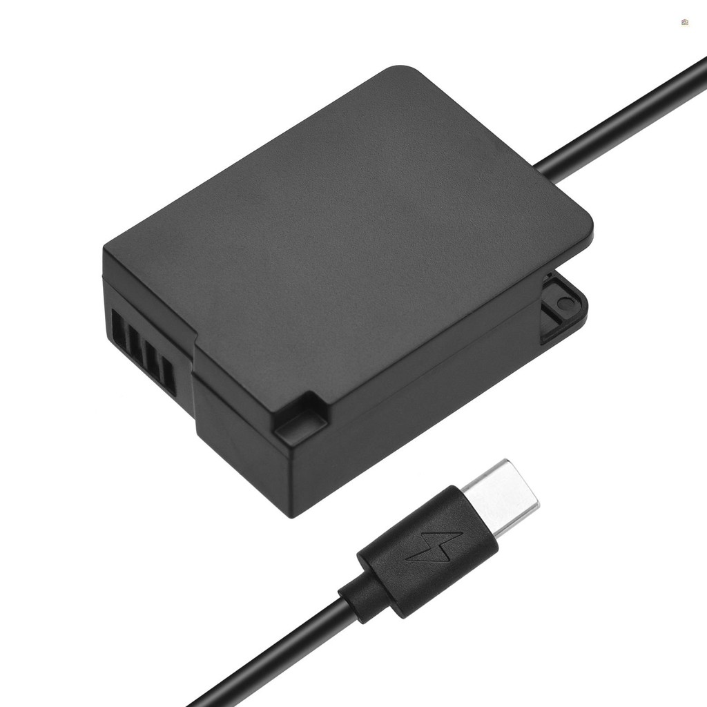 Andoer DMW-DCC8 Pin giả Bộ chuyển đổi khớp nối USB-C BLC12 Bộ nối pin giả với cáp nguồn lò xo USB Ty