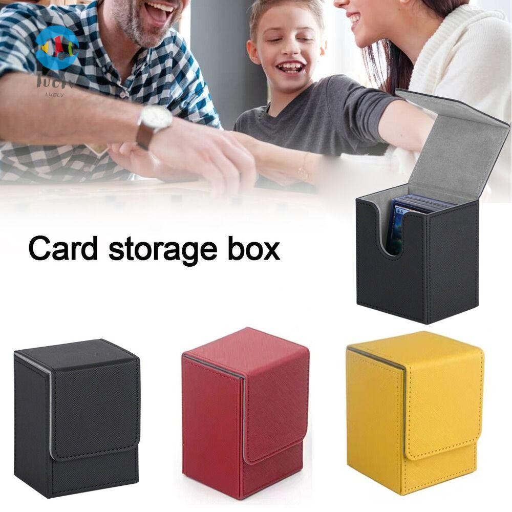 LUOLUVO Game MTG Trading Card Holder, Storage Organizer Deck Box, Collection Box PU Protectors Colle