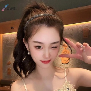 YOWEI Chống Trơn Trượt Kim Cương Giả Tóc Vòng Dây Nữ Răng Co Giãn Sáng Bóng Sang Trọng VN
