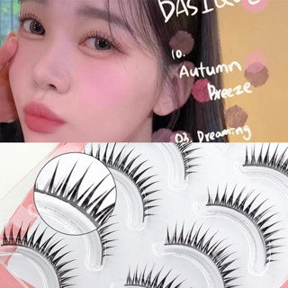 5 Cặp Lông Mi Giả Một Mảnh Tự Nhiên Sọc Wispy Dày Mắt Mi Lý Tưởng Cho Cosplay Và Trang Phục Dự Tiệc