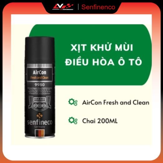 Xịt Khử Khuẩn Khử Mùi Điều Hòa Ô Tô Senfineco 9980 Của Đức ( Hàng chính hãng )