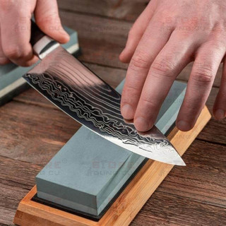6-9 inch Đá mài dao kéo WADFOW, đá mài 2 mặt, Vilahome, Chất Liệu Đá 2 Mặt Thô Và Mịn, Khi Mài Rất Nhanh Sắc Tiện Dụng