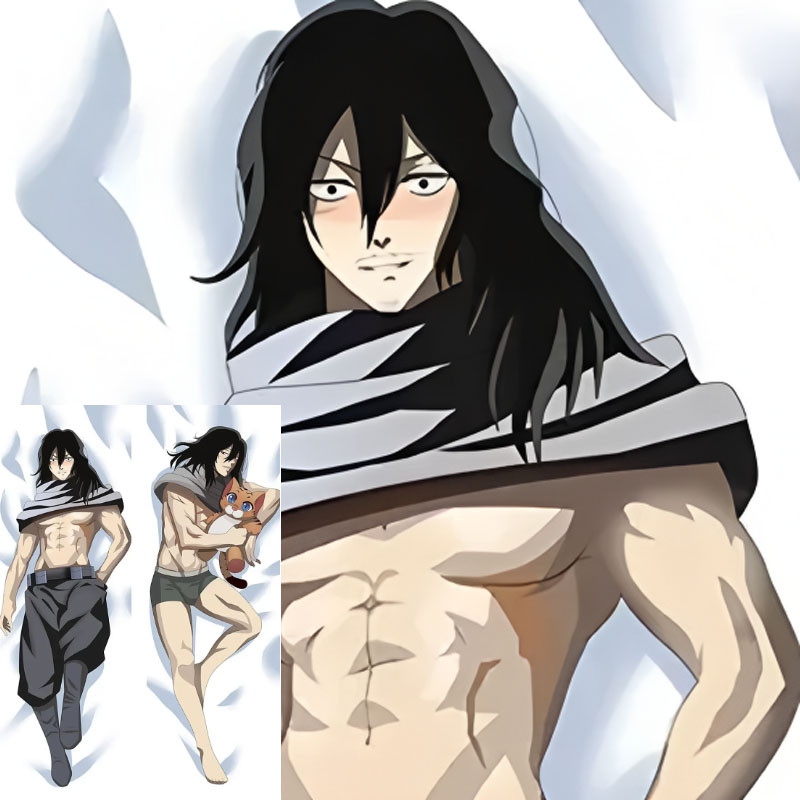 My Hero Giới Học Thuật Tẩy Đầu Aizawa Shouta Dakimakura Waifu Vỏ Gối 2 Mặt In Anime Gối Vỏ Đệm