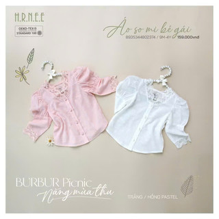 HRNEE - Áo sơ mi bé gái