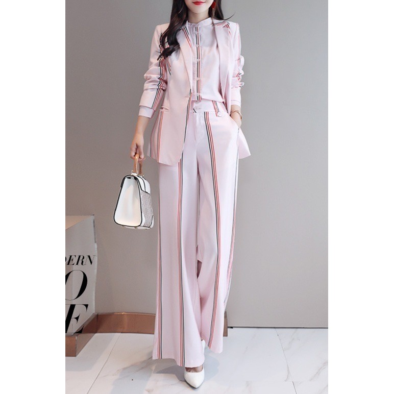 SUIT SUIT [SUIT hai mảnh] Quần ống rộng SUIT Nữ Hoàng Gia Anh Phong Cách Phương Tây Tính Khí Chuyên 