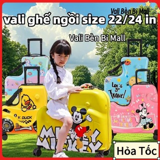Vali Trẻ Em Size 22/24 Inch, Vali Cho Bé Ngồi Được, Vali Ghế Ngồi Cho Bé, Vali Em Bé Ngồi,vali mickey mouse,B.DUCK
