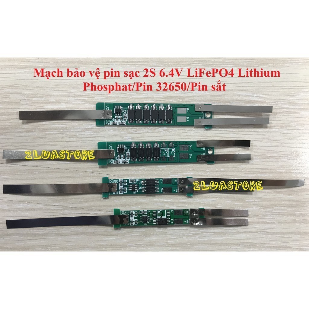 Mạch sạc và bảo vệ pin 2S 6.4V LiFePO4 Lithium Phosphat/Pin 32650 hàn kẽm sẵn