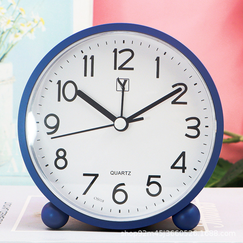 【Ready Stock】 Timing Alarm Clock Big Word Student Learning Alarm Clock Home Table Ornaments Mute Sca