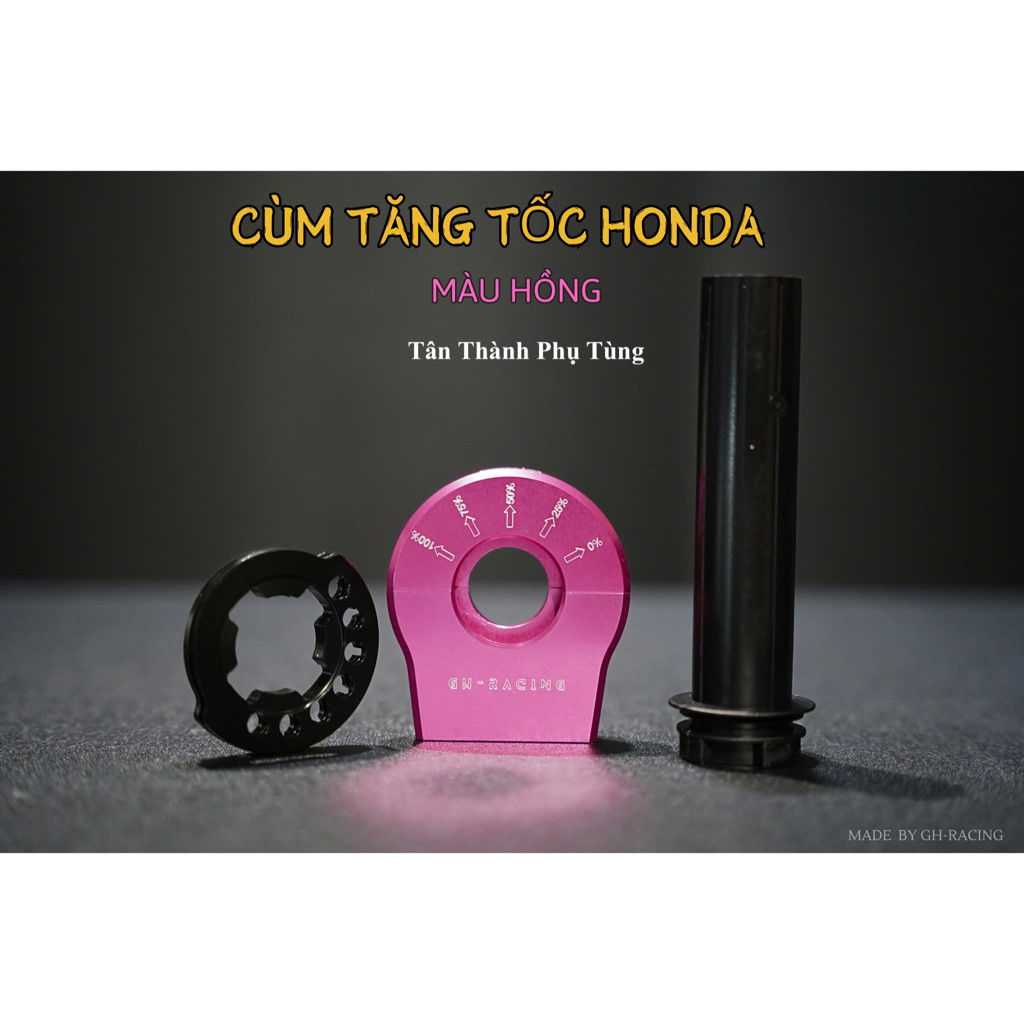 Cùm tăng tốc GH Racing, Cùm GH Racing tăng tốc Nhôm CNC nguyên khối đồ chơi phụ kiện cùm tăng CNC cù