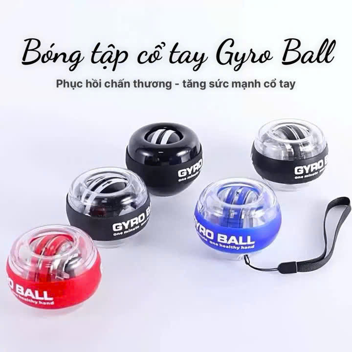 Gyro Ball –Bóng Tập Cổ Tay, Cánh Tay, Phục Hồi Chấn Thương & Tăng Lực Bóp Tay