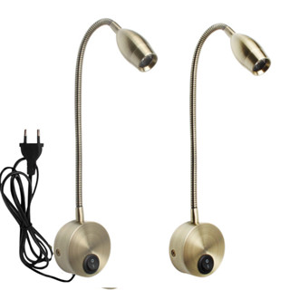 Đèn LED đọc sách đâu giường, Tích hợp đèn ngủ, Đèn LED Spotlight 3W, CRI>80