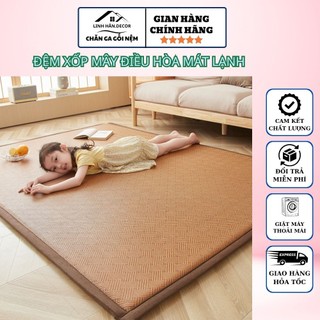 ĐỆM MÂY ĐAN TRE ĐIỀU HÒA  , THẢM XỐP MÂY ĐIỀU HÒA BĂNG LẠNH , MÁT MẺ , SIÊU NHẸ , MÀU SẮC SẠCH SẼ , CHUẨN LOẠI 1