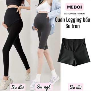Quần LEGGING BẦU Đùi-Ngố-Dài vải Su trơn cao cấp siêu co giãn LS3LS1