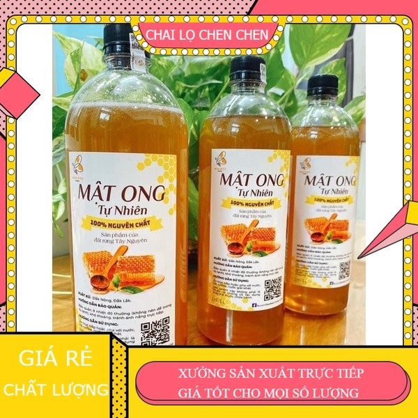 25 CHAI NHỰA 1000ML/ CHAI NHỰA ĐỰNG MẬT ONG