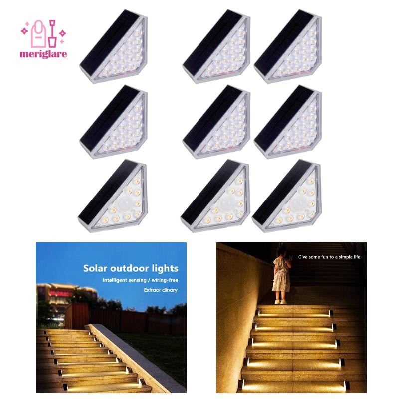 Đèn cầu thang năng lượng mặt trời Đèn cầu thang ngoài trời Đèn năng lượng mặt trời IP68 Đèn LED bước