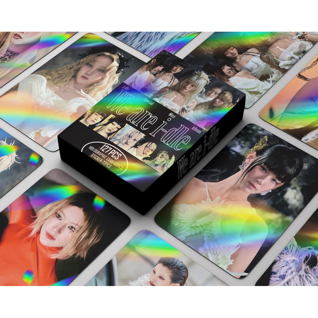 10-127 chiếc I-DLE We Are Hologram Laser LOMO thẻ I SWAY 2nd Full Album Super Lady Photocards GIDLE 