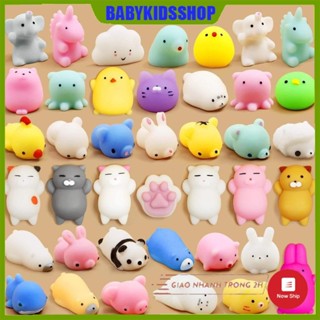 Đồ chơi Combo 5/10 con Squishy mochi thú dẻo xả stress quà tặng học sinh mầm non tiểu học
